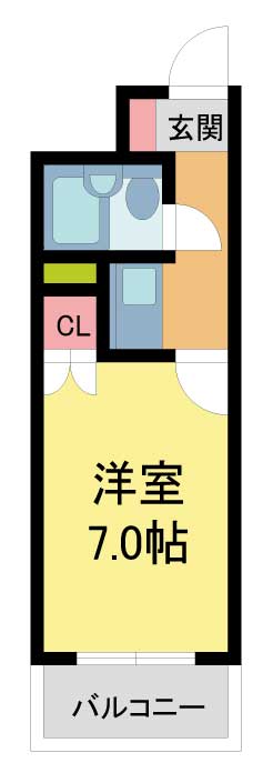 宝塚市売布(阪急宝塚線清荒神駅)のマンション間取